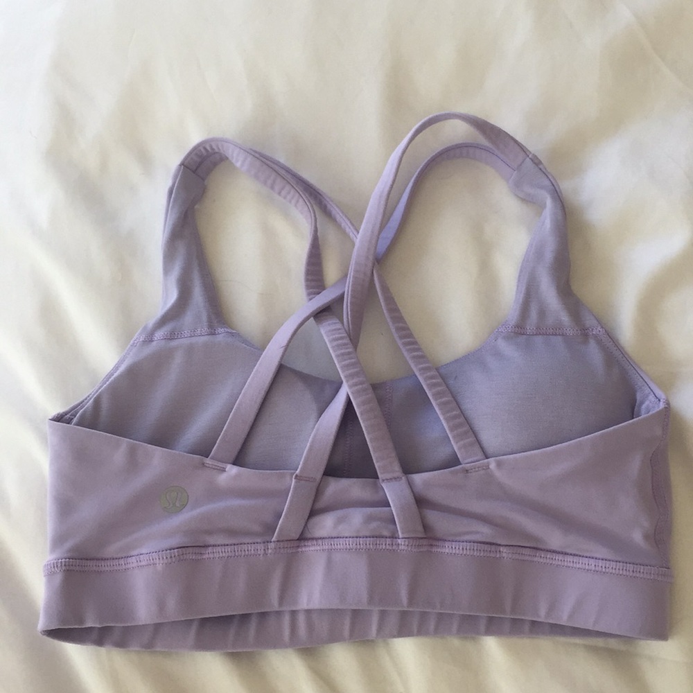 Lululemon strappy “energy” sports bra - purple